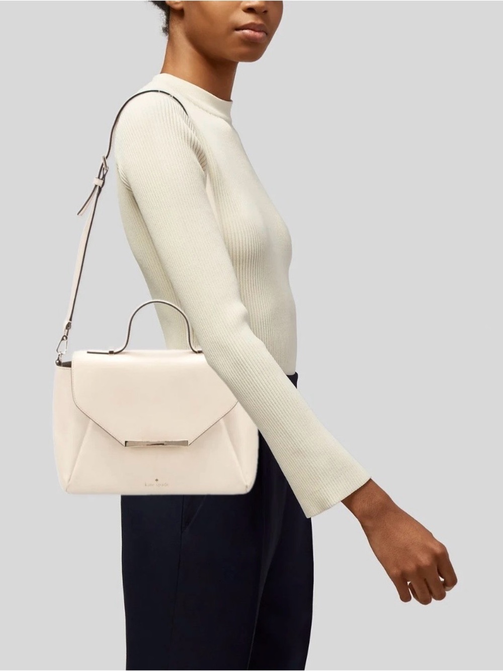 Kate Spade Cow Leather Camden Way Palermo satchel soft pink gold tone hardware - Picture 2 of 15
